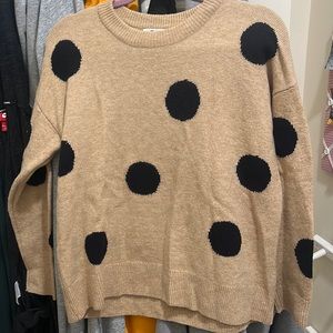Madewell Polka Dot Sweater